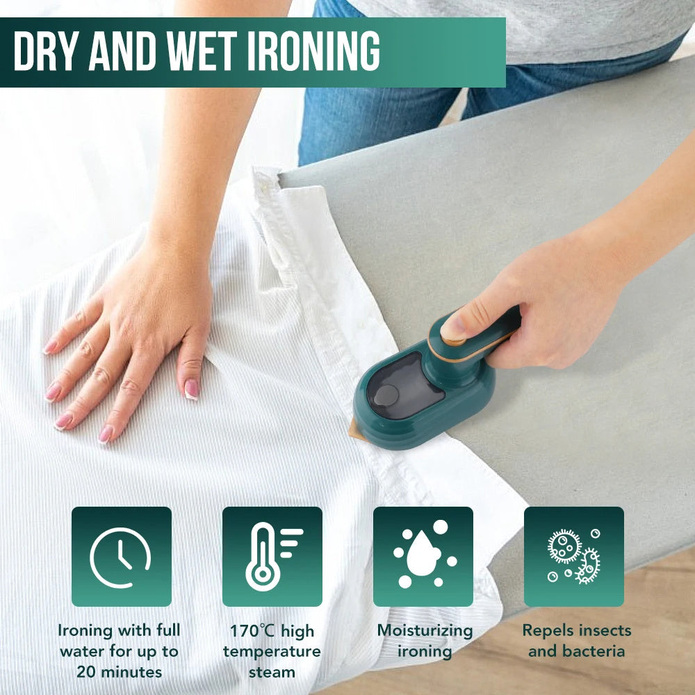 STEEM™ Mini Iron Handheld Garment Steamer Iron